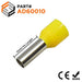 AD60010 - 10 AWG (10mm Pin) Insulated Ferrules - Yellow - Ferrules Direct