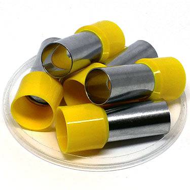 AD700027 - 2/0 AWG Single Insulated Wire Ferrules, 27mm Pin, Yellow, UL ...