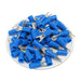 ANYB2-3.7 - Nylon Insulated Fork Terminal - 16-14 AWG - Blue - #6 Stud - Ferrules Direct