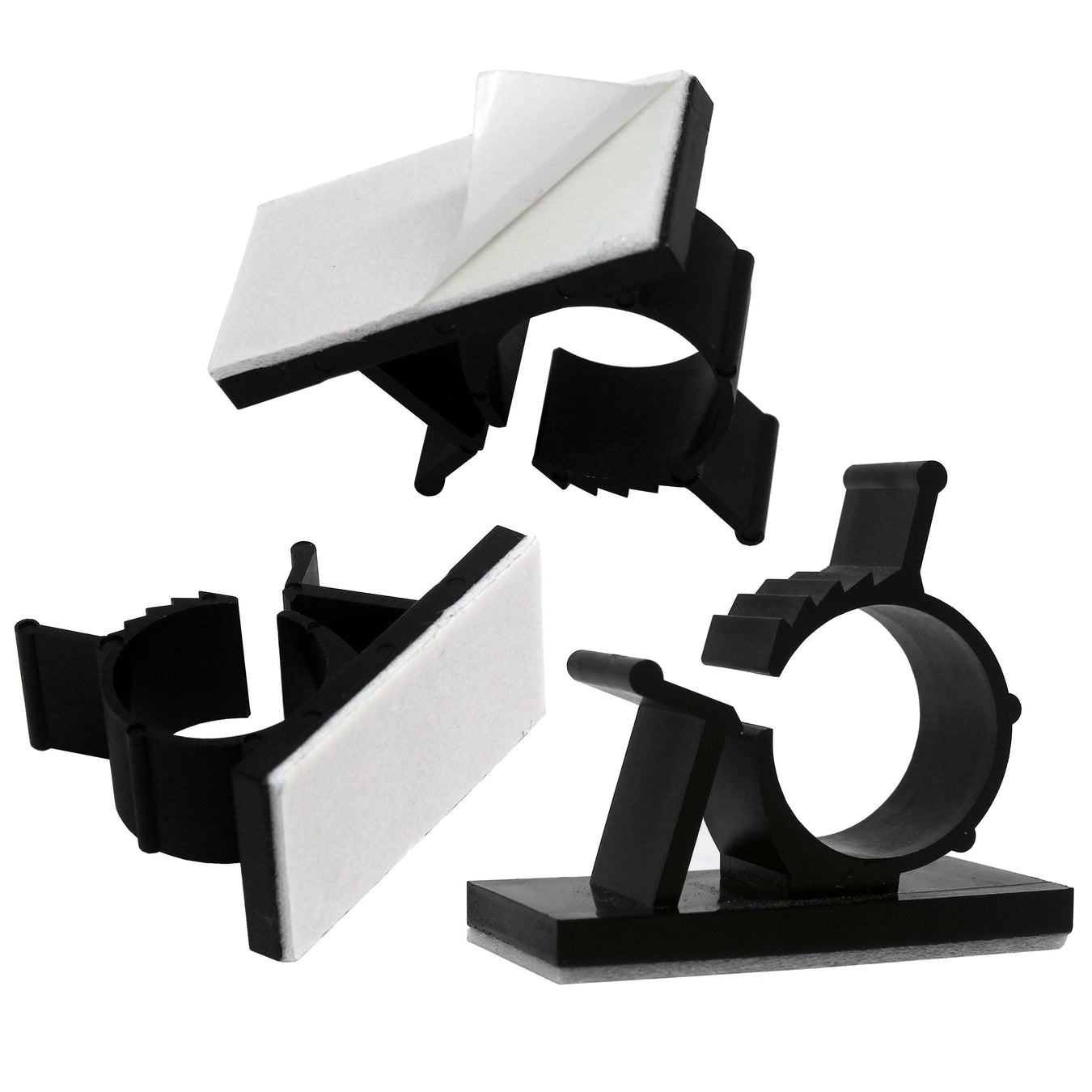 Self-Adhesive Adjustable Cable Clamps