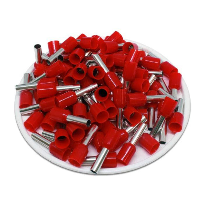 AS40010RD - 12AWG (10mm Pin) Insulated Ferrules - Red - Ferrules Direct