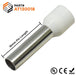 AT130018 - True 6 AWG (18mm Pin) Insulated Ferrules - White - Ferrules Direct