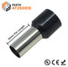 AT250015 - 4 AWG (15mm Pin) Insulated Ferrules - Black - Ferrules Direct