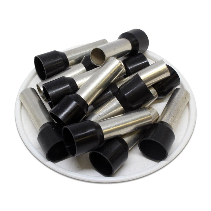 AT250022 - 4 AWG (22mm Pin) Insulated Ferrules - Black - Ferrules Direct