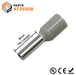 AT25008 - 14AWG (8mm Pin) Insulated Ferrules - Gray - Ferrules Direct