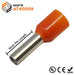 AT40009 - 12AWG (9mm Pin) Insulated Ferrules - Orange - Ferrules Direct