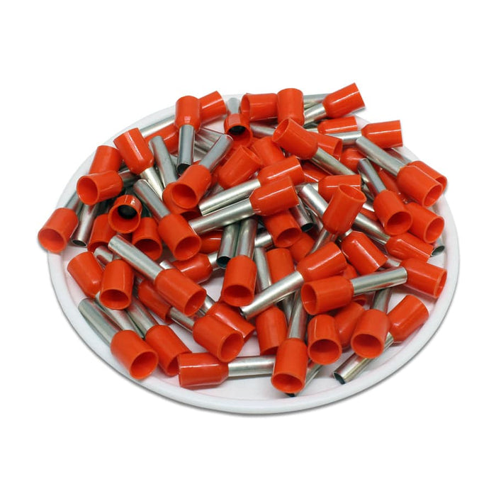 AT40012 - 12 AWG Insulated Wire Ferrules, 12mm Pin, Orange, UL ...