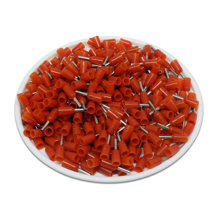 AW05005 - 22 AWG (5mm Pin) Insulated Ferrules - Orange - Ferrules Direct