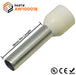 AW100018 - 8 AWG (18mm Pin) Insulated Ferrules - Beige - Ferrules Direct