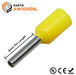 AW10008L - 18AWG (8mm Pin) Insulated Ferrules - Yellow - Large Cap - Ferrules Direct