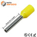 AW10010 - 18AWG (10mm Pin) Insulated Ferrules - Yellow - Ferrules Direct