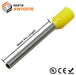 AW10018 - 18AWG (18mm Pin) Insulated Ferrules - Yellow - Ferrules Direct