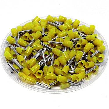 AW10010 - 18 & 17 AWG Insulated Wire Ferrules, 10mm Pin, Yellow, UL ...
