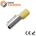 AW20010 - True 14 AWG (10mm Pin) Insulated Ferrules - Yellow - Ferrules Direct