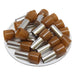 AW250015 - 4 AWG (15mm Pin) Insulated Ferrules - Brown - Ferrules Direct