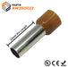 AW250022 - 4 AWG (22mm Pin) Insulated Ferrules - Brown - Ferrules Direct