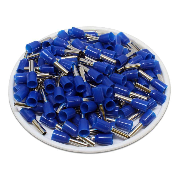 AW25008 - 14AWG (8mm Pin) Insulated Ferrules - Blue - Ferrules Direct