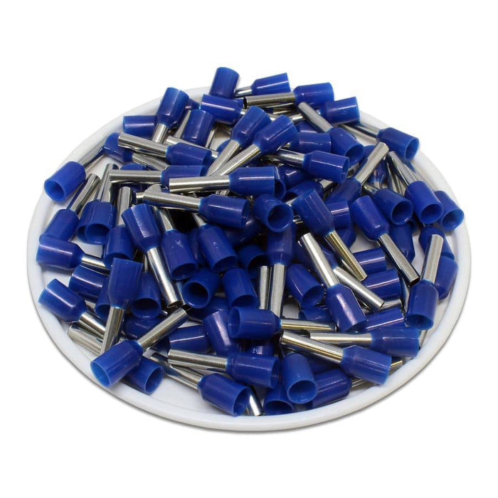 AW25010 - 14AWG (10mm Pin) Insulated Ferrules - Blue - Ferrules Direct
