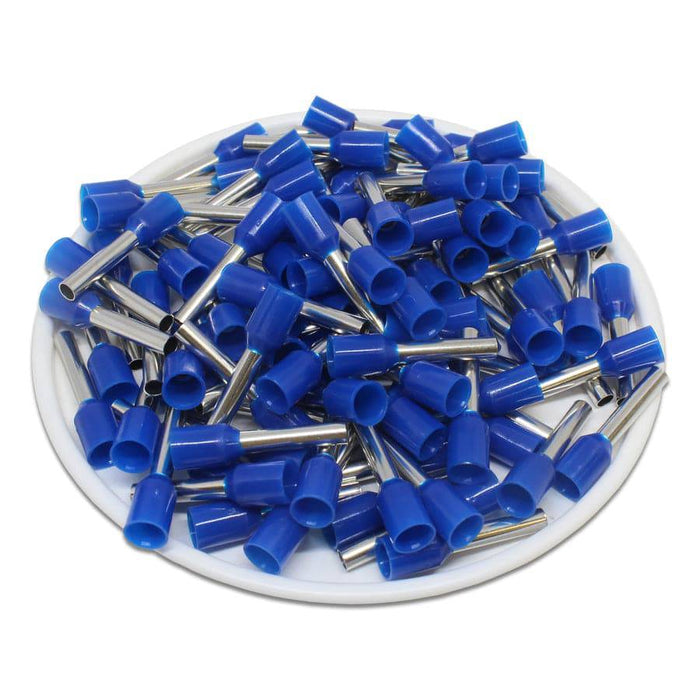 AW25012 - 14AWG (12mm Pin)  Insulated Ferrules - Blue - Ferrules Direct