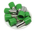 AW560022 - 0 & 1/0 AWG Insulated Ferrule - 22mm Olive Green - Ferrules Direct