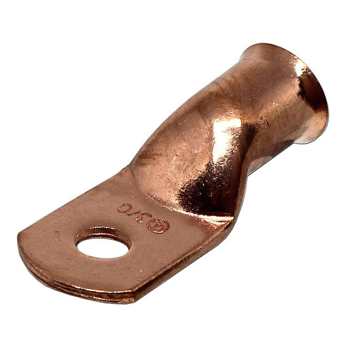 3/0 Gauge Ring 3/8 Hole Terminal Battery Lug Bare Copper Un-Insulated - Foto 5