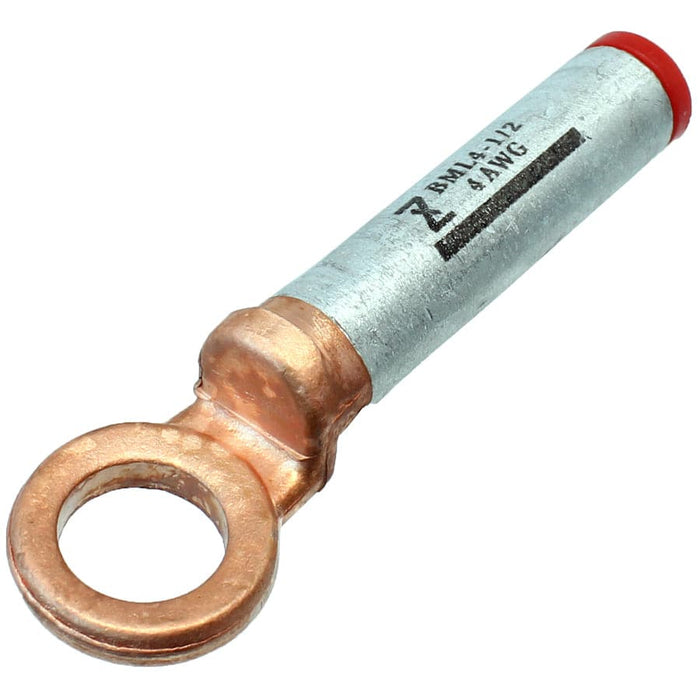 BML25-12 - Bimetallic Compression Lugs - 4 AWG (25mm²) - 1/2" Stud - Ferrules Direct
