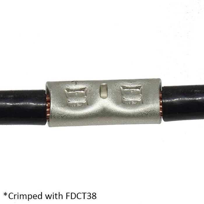 BNT38 - Non Insulated Butt Splice Connector - 2AWG - Ferrules Direct