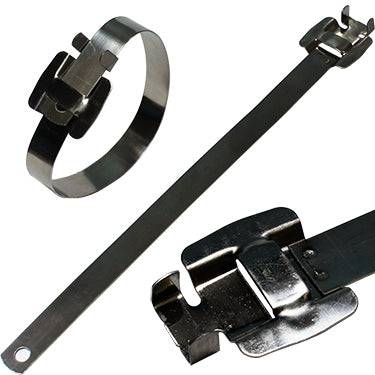 BTR10190 - Releasable stainless Steel Ties - 10 x 190mm (.39" x 8") - Ferrules Direct