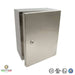 MPGamma CPN303821 Solid Door Cabinet, Size: 12"x 15" x 8", 304 Stainless Steel, UL Listed - Ferrules Direct