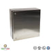 MPGamma CPN606025 Solid Door Cabinet, Size: 24" x 24" x 10", 304 Stainless Steel, UL Listed - Ferrules Direct