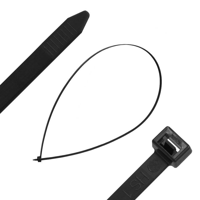CT1168UV - UV Resistant Cable Ties 1168x9mm (46.0x0.35") BLACK - Ferrules Direct