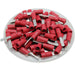 DBD1-11 - Vinyl Insulated Flat Blade Terminal - Double Crimp - 22-16 AWG - Red - Ferrules Direct