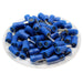 DBD2-10 - Vinyl Insulated Flat Blade Terminal - Double Crimp - 16-14 AWG - Blue - Ferrules Direct
