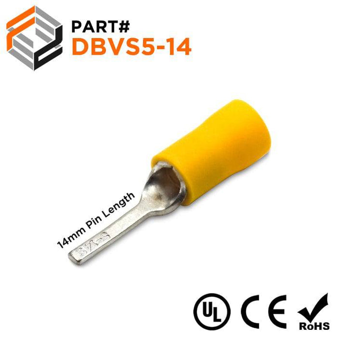 DBVS5-14 Insulated Flat Blade Terminal - Ferrules Direct