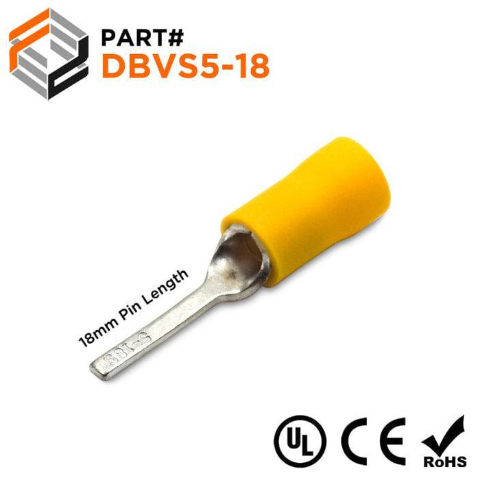 DBVS5-18 Insulated Flat Blade Terminal