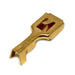 DJ621-B6.3D - Brass Female Quick Disconnect with Locking Tab - 14-12 AWG - Ferrules Direct