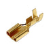 DJ626-6.3C - Brass Female Quick Disconnect without Locking Tab - 16-14 AWG - Ferrules Direct