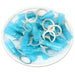 DSB38 - Polyethylene Heat Shrink Ring Term - 16-14 AWG - 3/8" Stud Blue - Ferrules Direct