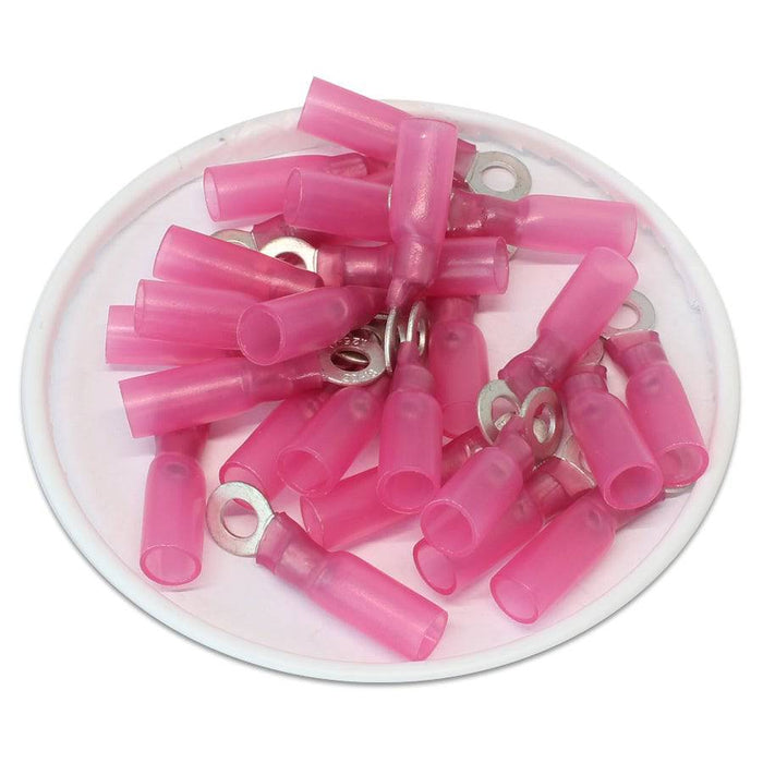 3m Crimp Ring Terminal 25-Pack Heat Shrink Insulated Ring Terminals 1 4 Quot Stud 22 18 Awg Wire M 794987 3m Crimp Ring Terminal 25-Pack Heat Shrink Insulated Ring Terminals 1 4 Quot Stud 22 18 Awg Wire M 794987