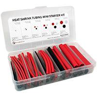 DWKC87 - 3:1 Ratio Dual Wall Heat Shrink Tubing Kit - 3/32" to 1/2" - Black, Red & Clear - Ferrules Direct