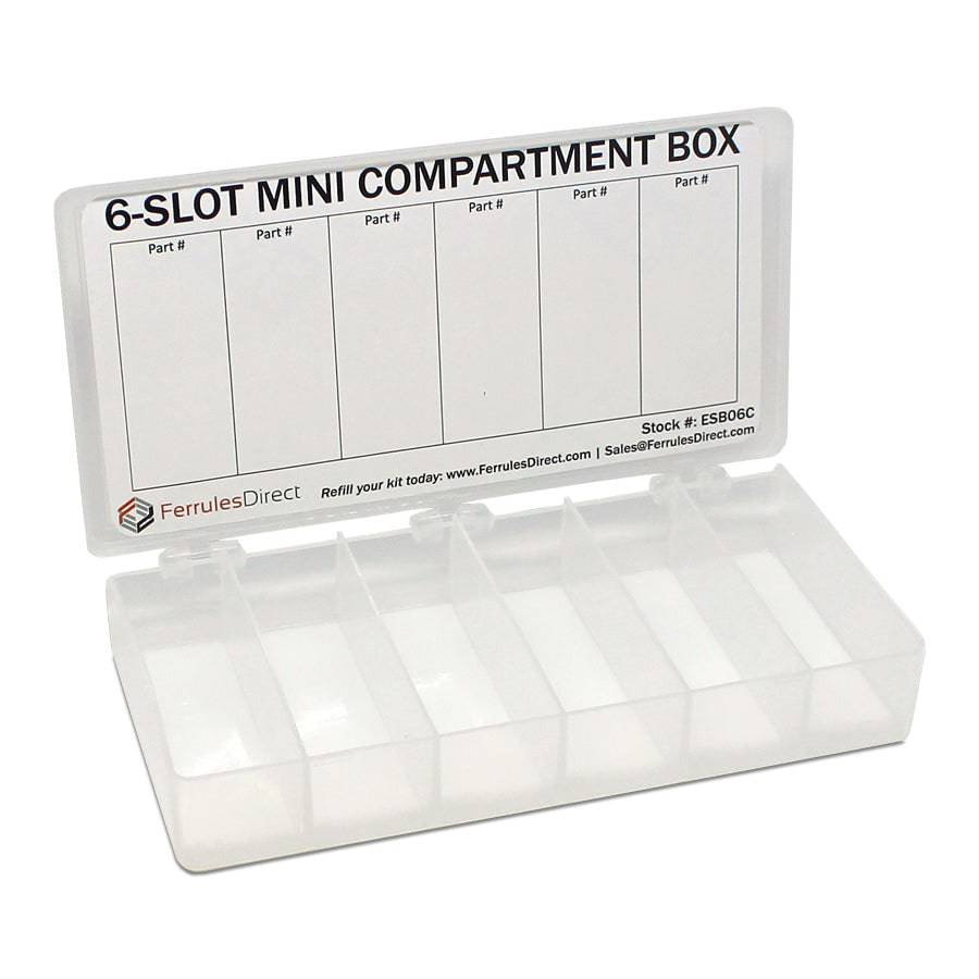 ESB06C - Plastic Mini Storage Box with 6 Compartments, 1 Piece ...