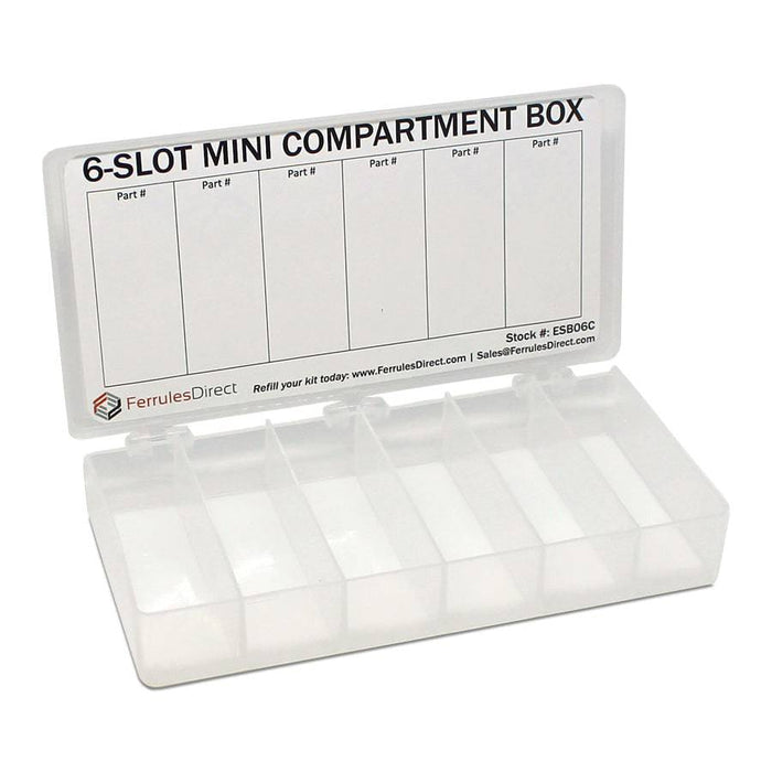 ESB06C - 6-Slot Mini Compartment Box - Ferrules Direct