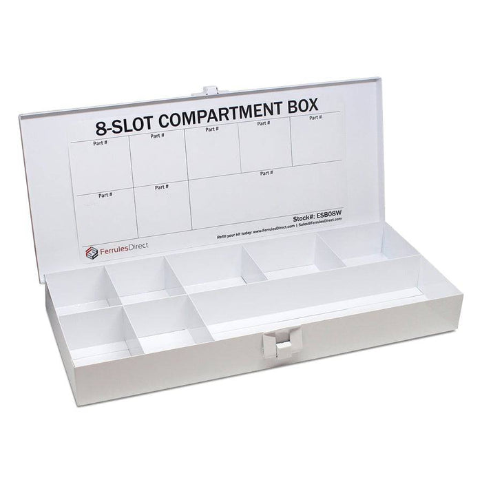 ESB08W - Compartment Box - 8 Compartments - Ferrules Direct