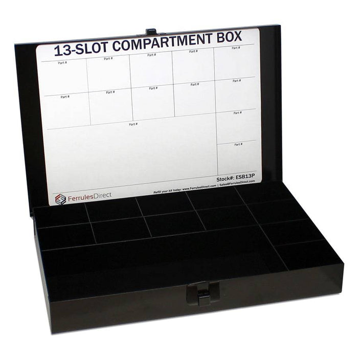 ESB13P - Metal Box - 13 Compartments - Ferrules Direct