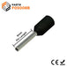 F05008B - 22 AWG (8mm Pin) Insulated Ferrules - Black - Ferrules Direct