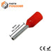 F05008R - 22 AWG (8mm Pin) Insulated Ferrules - Red - Ferrules Direct