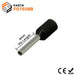 F07508B - 20 AWG (8mm Pin) Insulated Ferrules - Black - Ferrules Direct