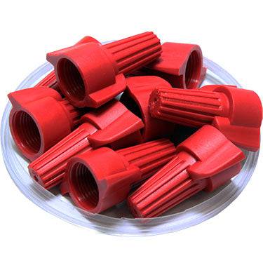 FD13DWN - Double Wing Twist-On Wire Cap Connectors - 18-8 AWG - Red - Ferrules Direct