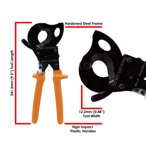 FD300CC - Heavy Duty Cable Cutter - Up to 300mm² (600MCM) - Ferrules Direct