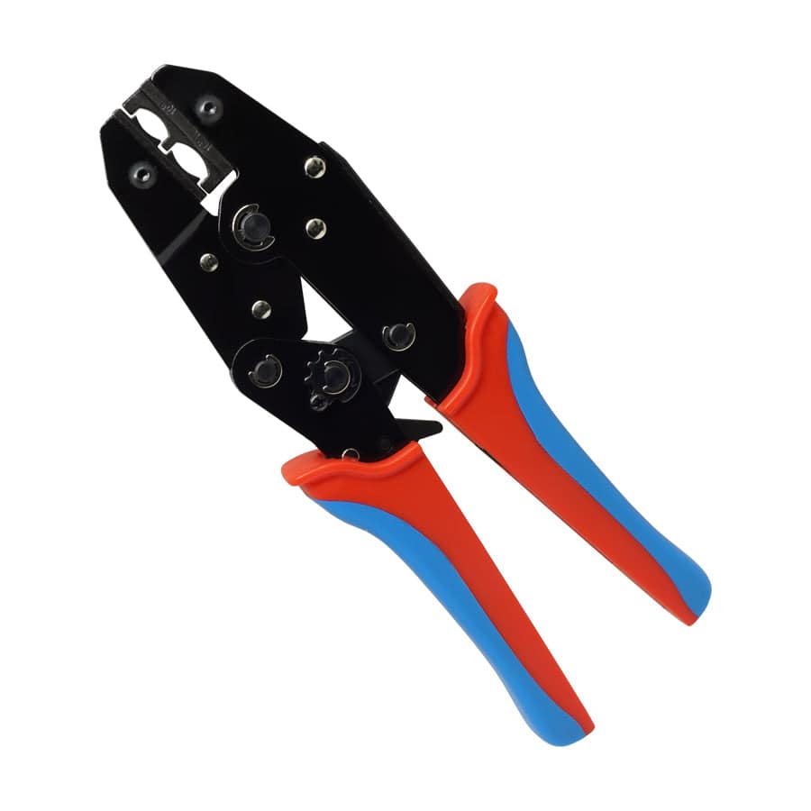 Ratcheting Wire Crimping Tool For Insulated Connectors | Crimper Pliers For Butt Terminals